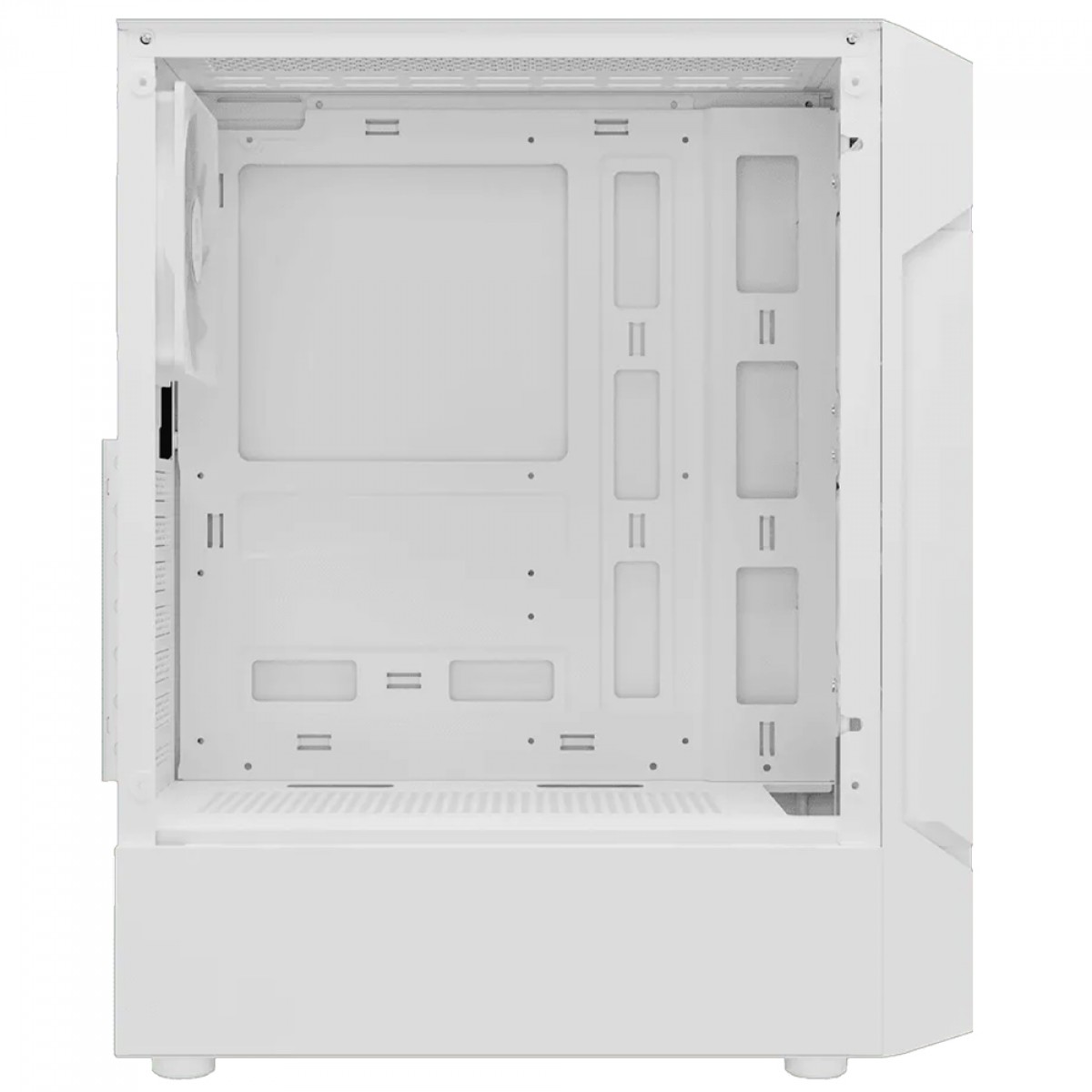 Gabinete Gamer Gamdias Aura GC7 WH ARGB, Vidro Temperado, ATX, Mid Tower, Com 3 Fans, Sem Fonte, Branco