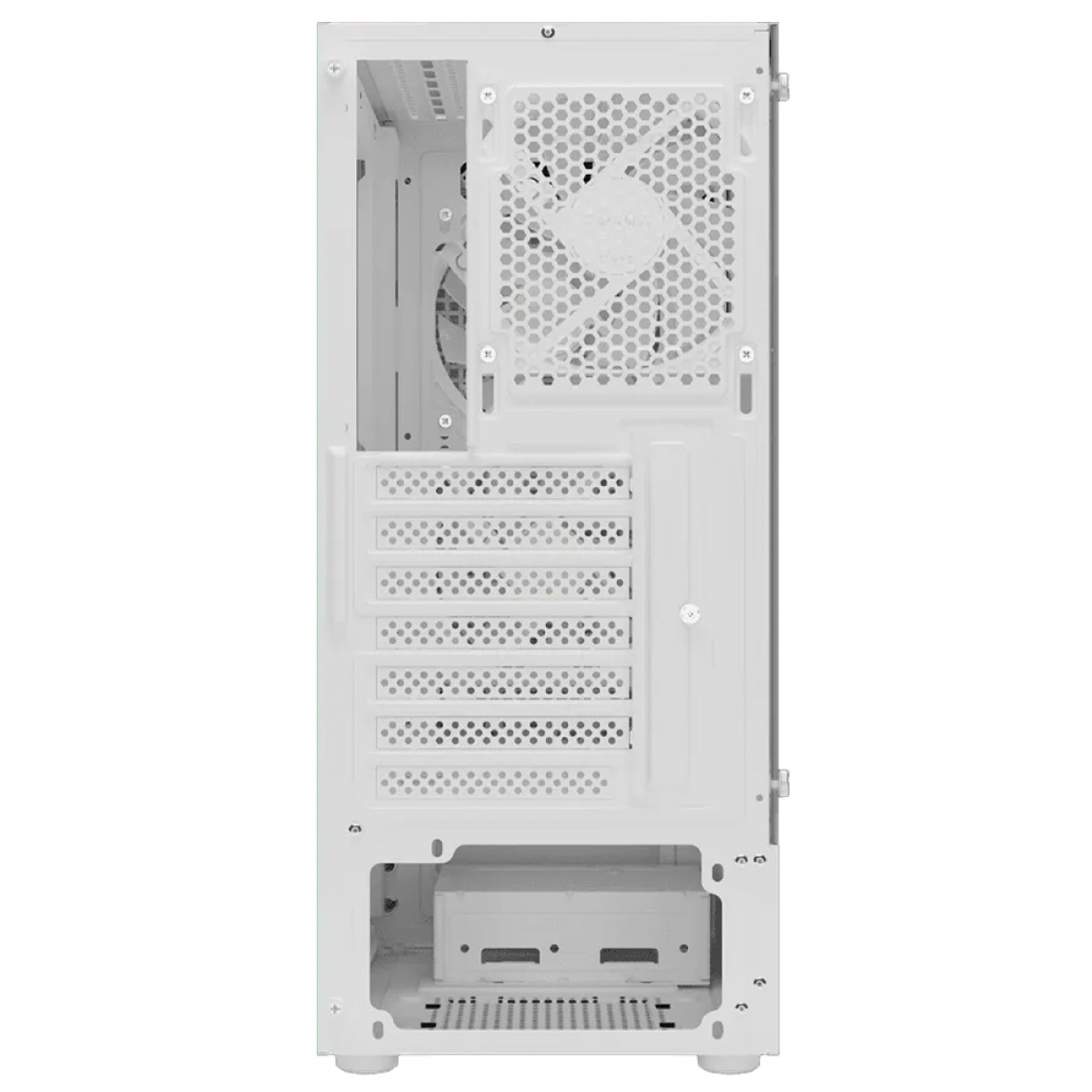 Gabinete Gamer Gamdias Aura GC7 WH ARGB, Vidro Temperado, ATX, Mid Tower, Com 3 Fans, Sem Fonte, Branco