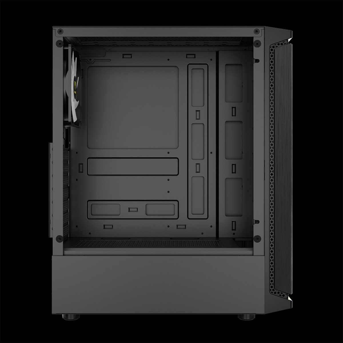 Gabinete Gamer Gamdias Aura GC8 ARGB, Vidro Temperado, ATX, Mid Tower, Com 1 Fan, Sem Fonte, Black