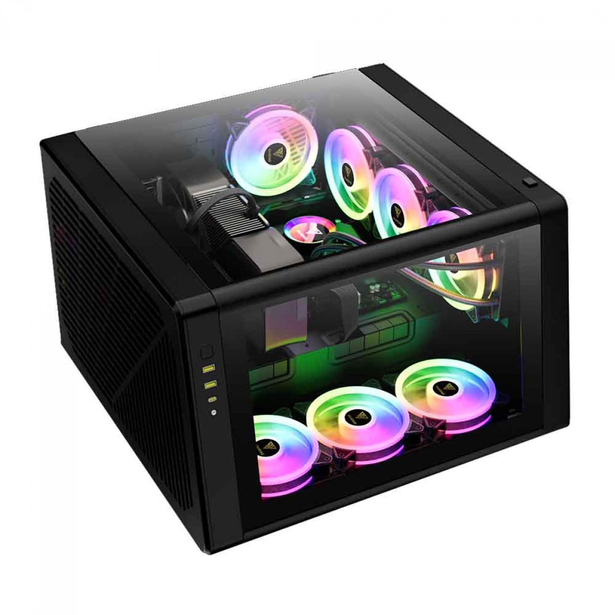 Gabinete Gamer Gamdias NESO P1 B, Full Tower, Vidro Temperado, ATX, Sem Fonte, Sem Fan