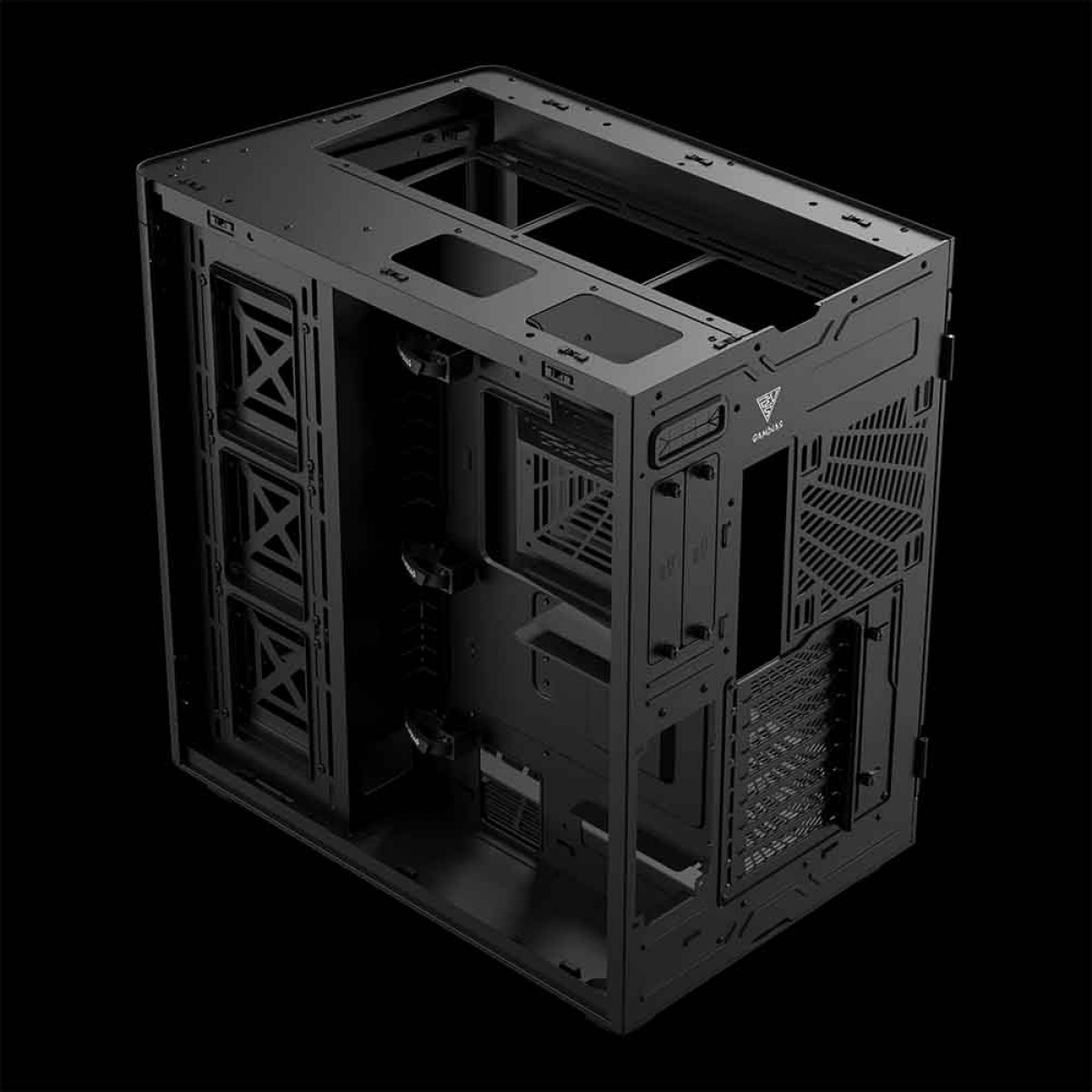 Gabinete Gamer Gamdias NESO P1 B, Full Tower, Vidro Temperado, ATX, Sem Fonte, Sem Fan