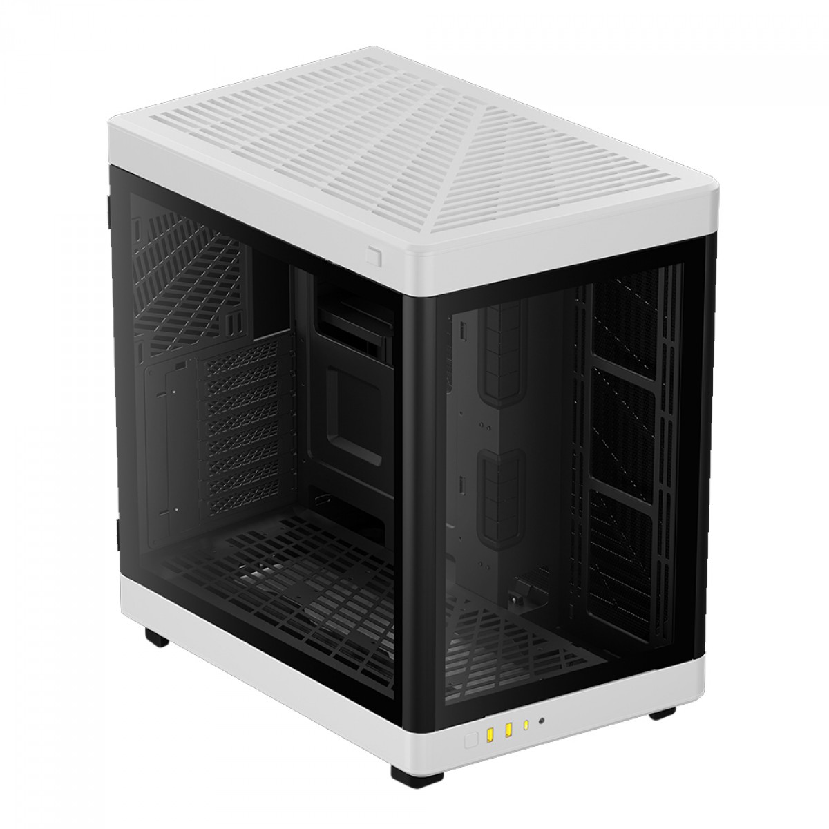 Gabinete Gamer Gamdias NESO P1 BW, Full Tower, Vidro Temperado, ATX, Black/White, Sem Fonte, Sem Fan