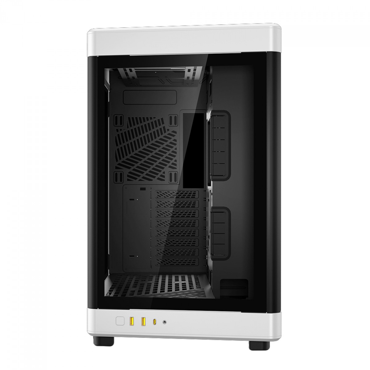 Gabinete Gamer Gamdias NESO P1 BW, Full Tower, Vidro Temperado, ATX, Black/White, Sem Fonte, Sem Fan