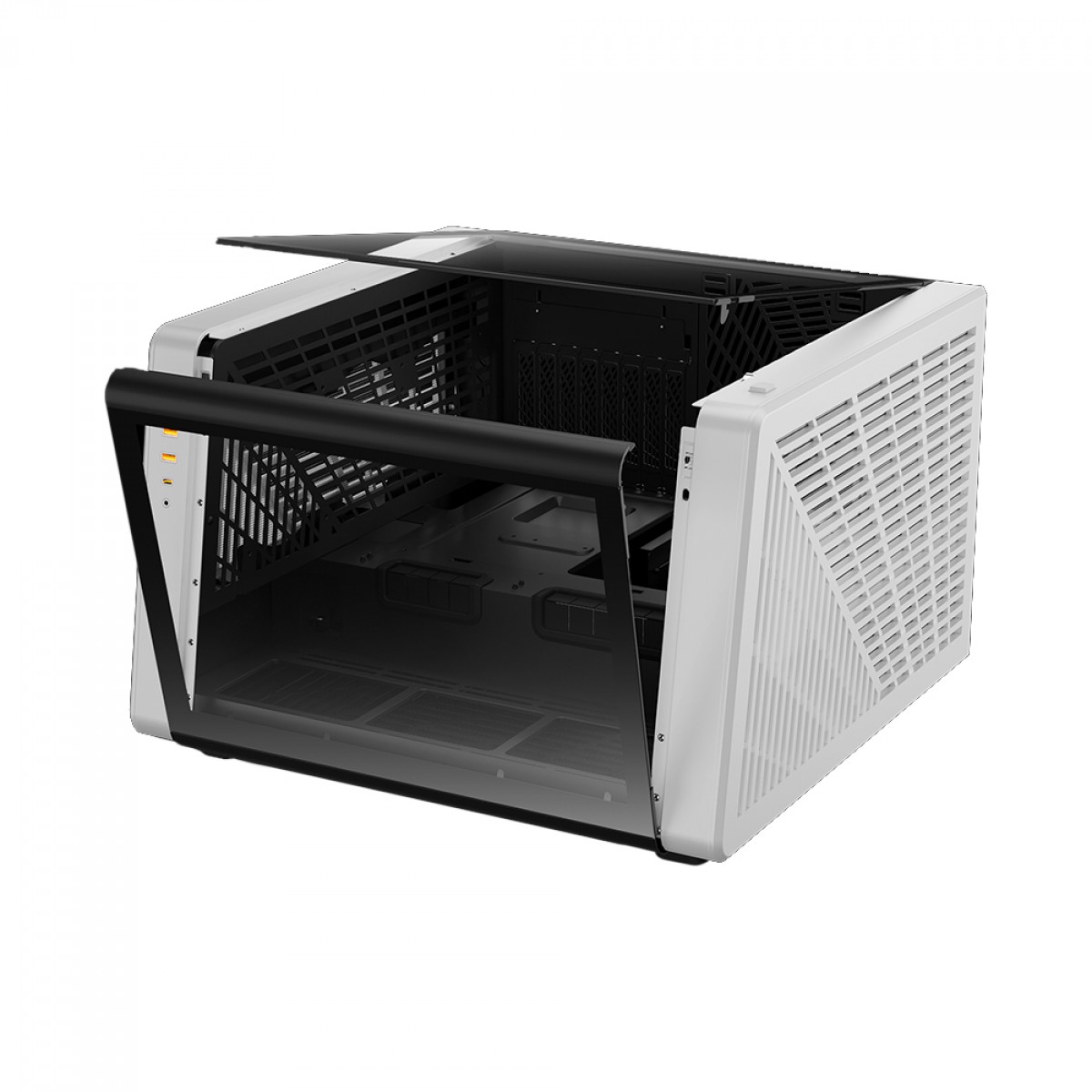 Gabinete Gamer Gamdias NESO P1 BW, Full Tower, Vidro Temperado, ATX, Black/White, Sem Fonte, Sem Fan