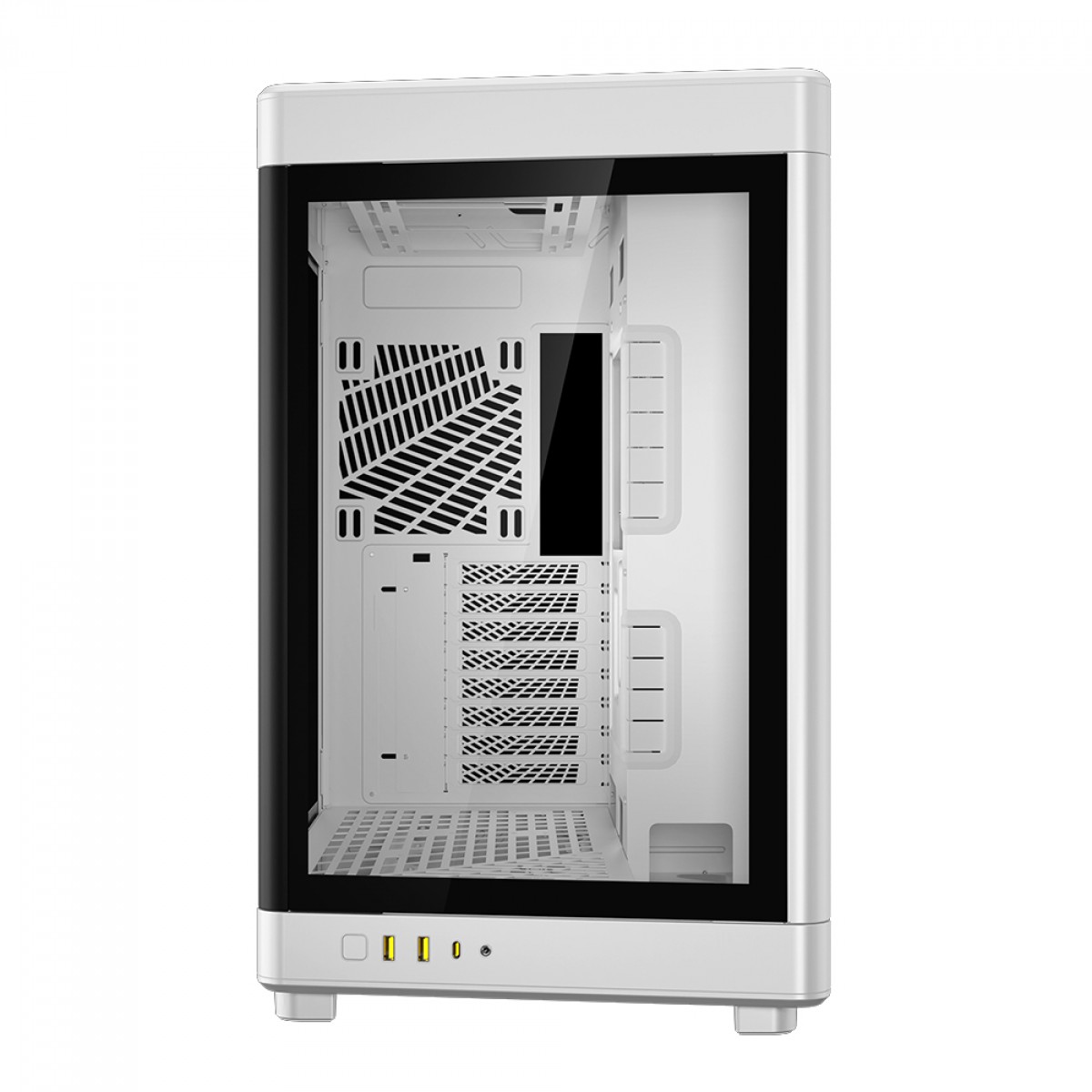 Gabinete Gamer Gamdias NESO P1 W, Full Tower, Vidro Temperado, ATX, White, Sem Fonte, Sem Fan