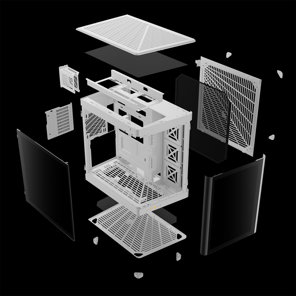 Gabinete Gamer Gamdias NESO P1 W, Full Tower, Vidro Temperado, ATX, White, Sem Fonte, Sem Fan