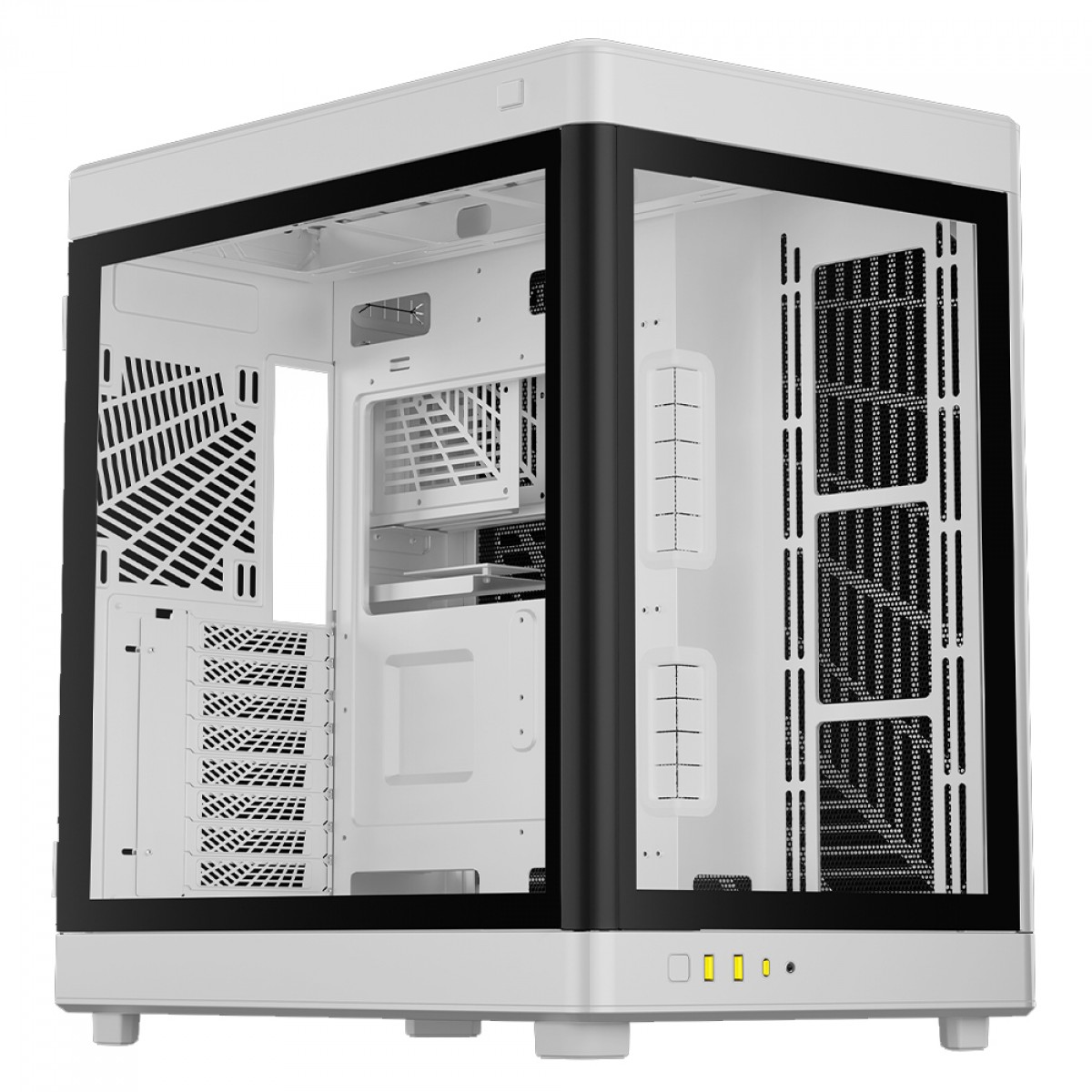 Gabinete Gamer Gamdias NESO P1 W, Full Tower, Vidro Temperado, ATX, White, Sem Fonte, Sem Fan