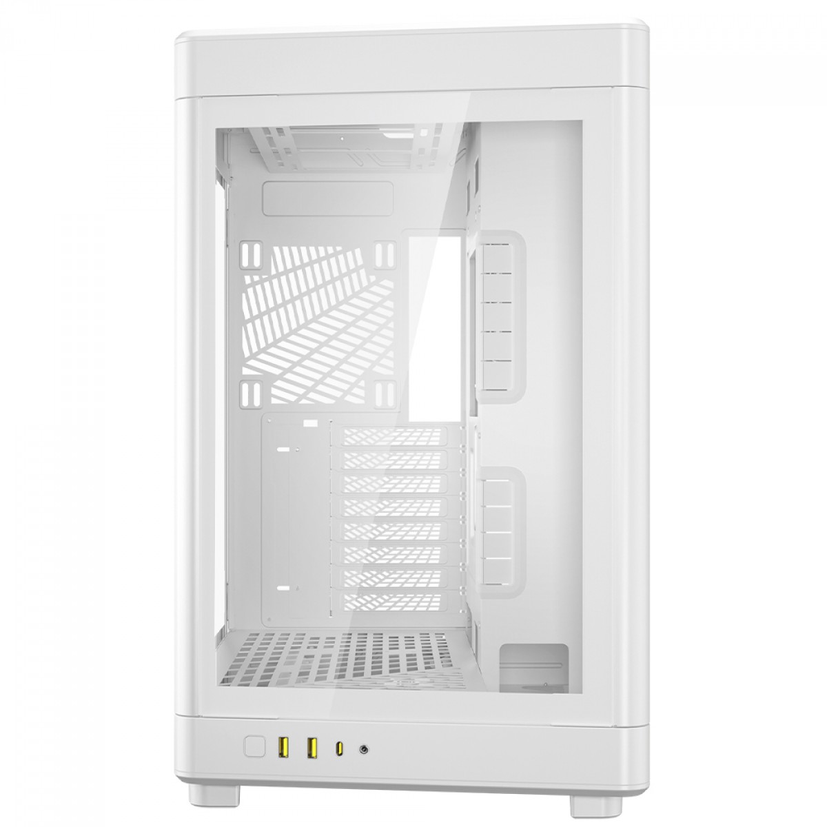 Gabinete Gamer Gamdias NESO P1 WW, Full Tower, Vidro Temperado, ATX, Sem Fonte, Sem Fan, Branco