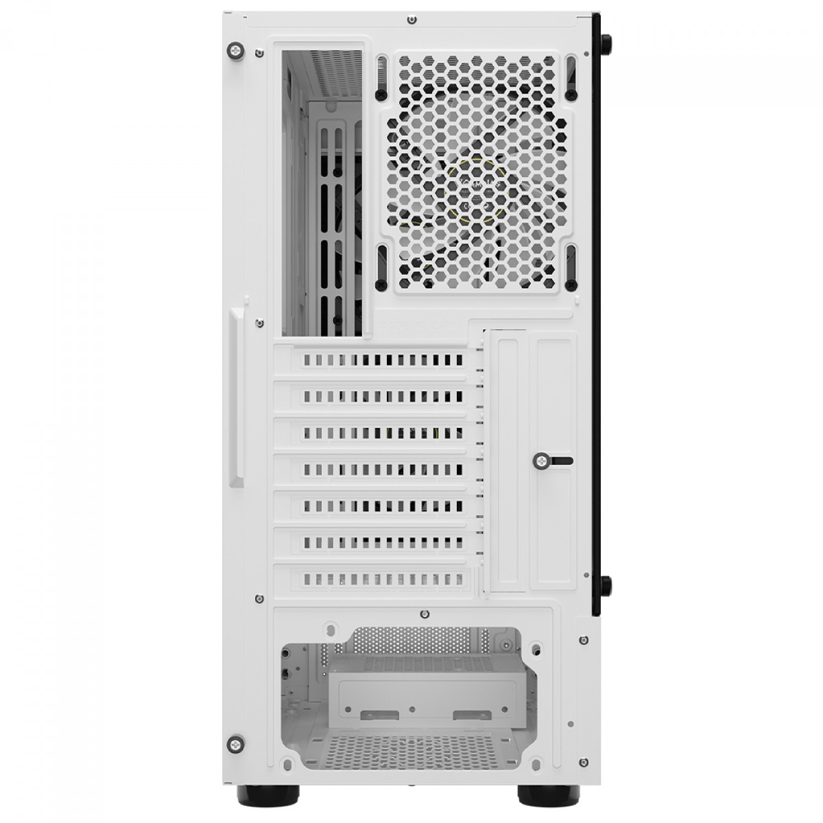 Gabinete Gamer Gamdias Talos E3 CG WH, Mid Tower, Vidro Temperado, ATX, Com 3 Fans ARGB, Branco