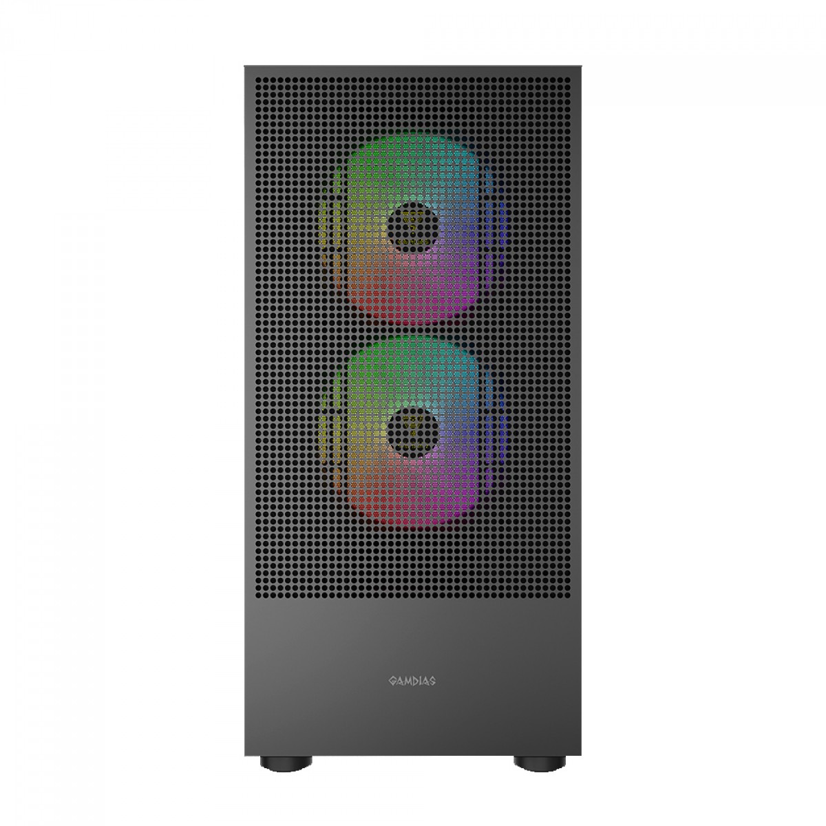 Gabinete Gamer Gamdias Talos E3 Mesh Elite, Vidro Temperado, Mid Tower, Com 3 Fans ARGB, Sem Fonte, Black