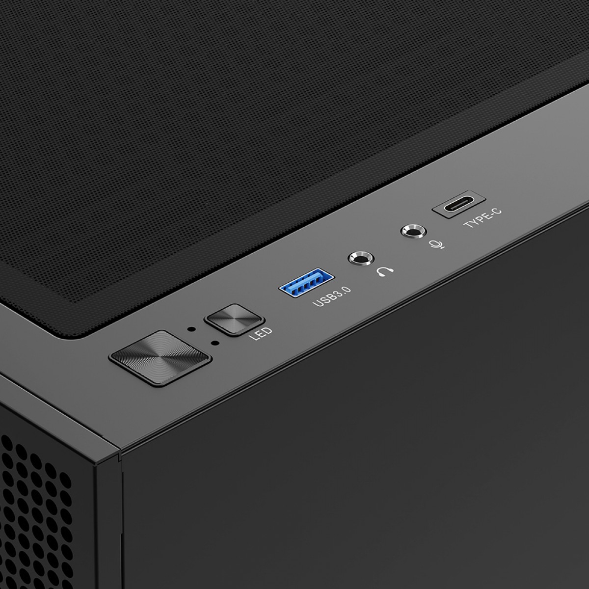 Gabinete Gamer Gamdias Talos E3 Mesh Elite, Vidro Temperado, Mid Tower, Com 3 Fans ARGB, Sem Fonte, Black