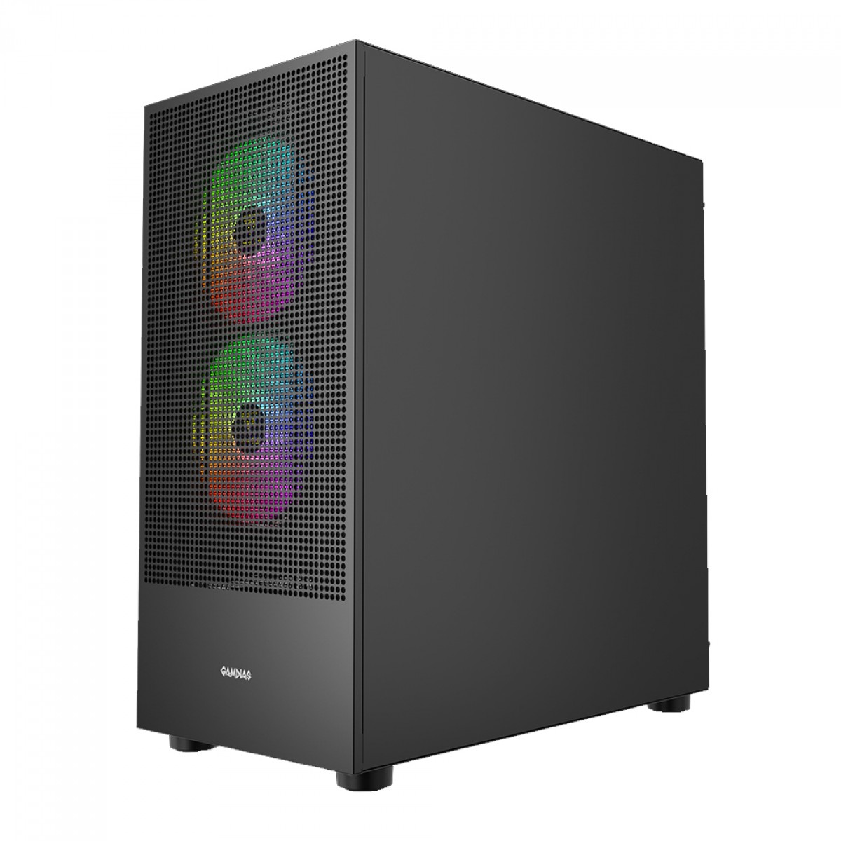 Gabinete Gamer Gamdias Talos E3 Mesh Elite, Vidro Temperado, Mid Tower, Com 3 Fans ARGB, Sem Fonte, Black
