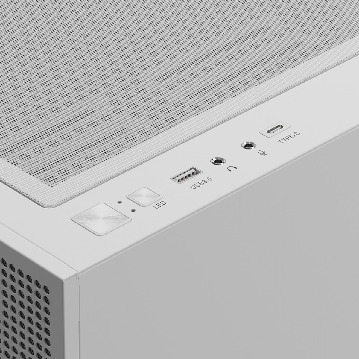 Gabinete Gamer Gamdias Talos E3 Mesh Elite, Vidro Temperado, Mid Tower, Com 3 Fans ARGB, Sem Fonte, White