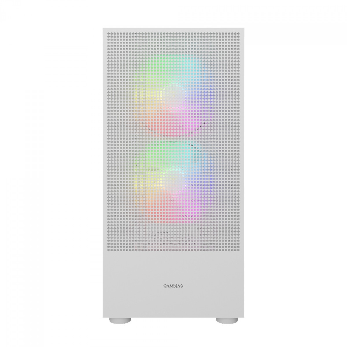 Gabinete Gamer Gamdias Talos E3 Mesh Elite, Vidro Temperado, Mid Tower, Com 3 Fans ARGB, Sem Fonte, White