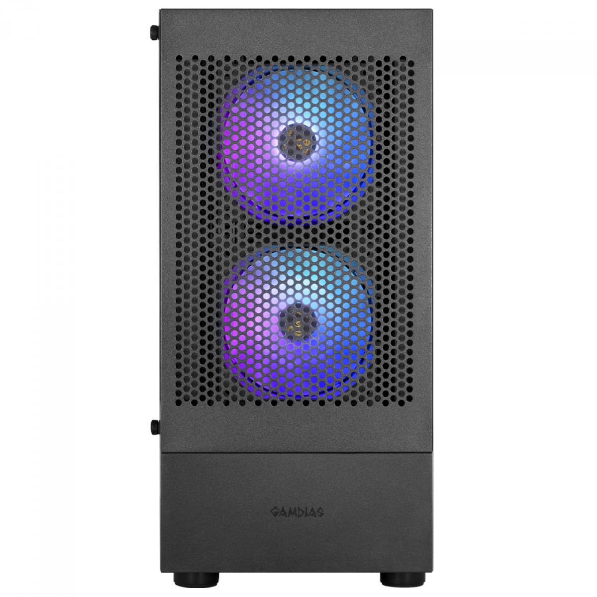 Gabinete Gamer Gamdias Talos E3 Mesh, Vidro Temperado, Mid Tower, ATX, Sem Fonte, Com 3 Fans ARGB, Preto