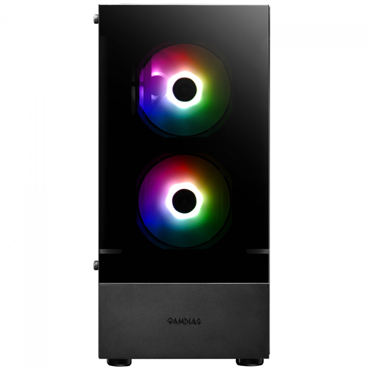 Gabinete Gamer Gamdias Talos E3, Mid Tower, Vidro Temperado, ATX, Com 3 Fans, Preto