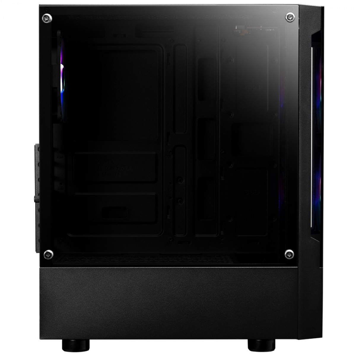 Gabinete Gamer Gamdias Talos E3, Mid Tower, Vidro Temperado, ATX, Com 3 Fans, Preto