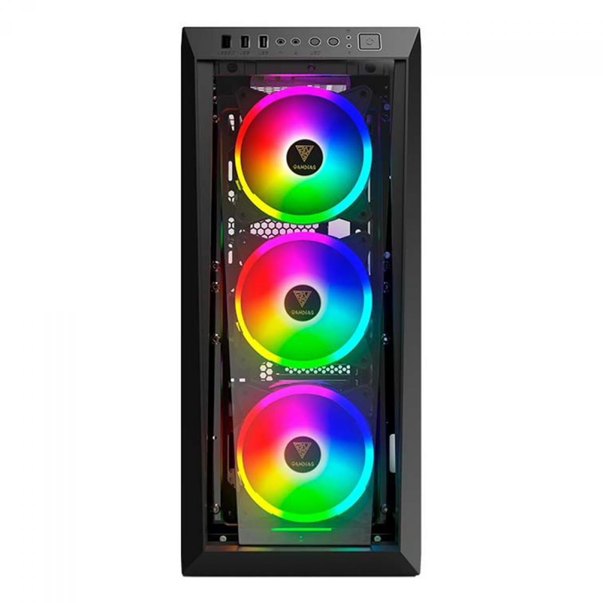 Gabinete Gamer Gamdias Talos M1 Lite, Mid Tower, Vidro Temperado, Black, ATX, Sem Fonte, Sem Fan