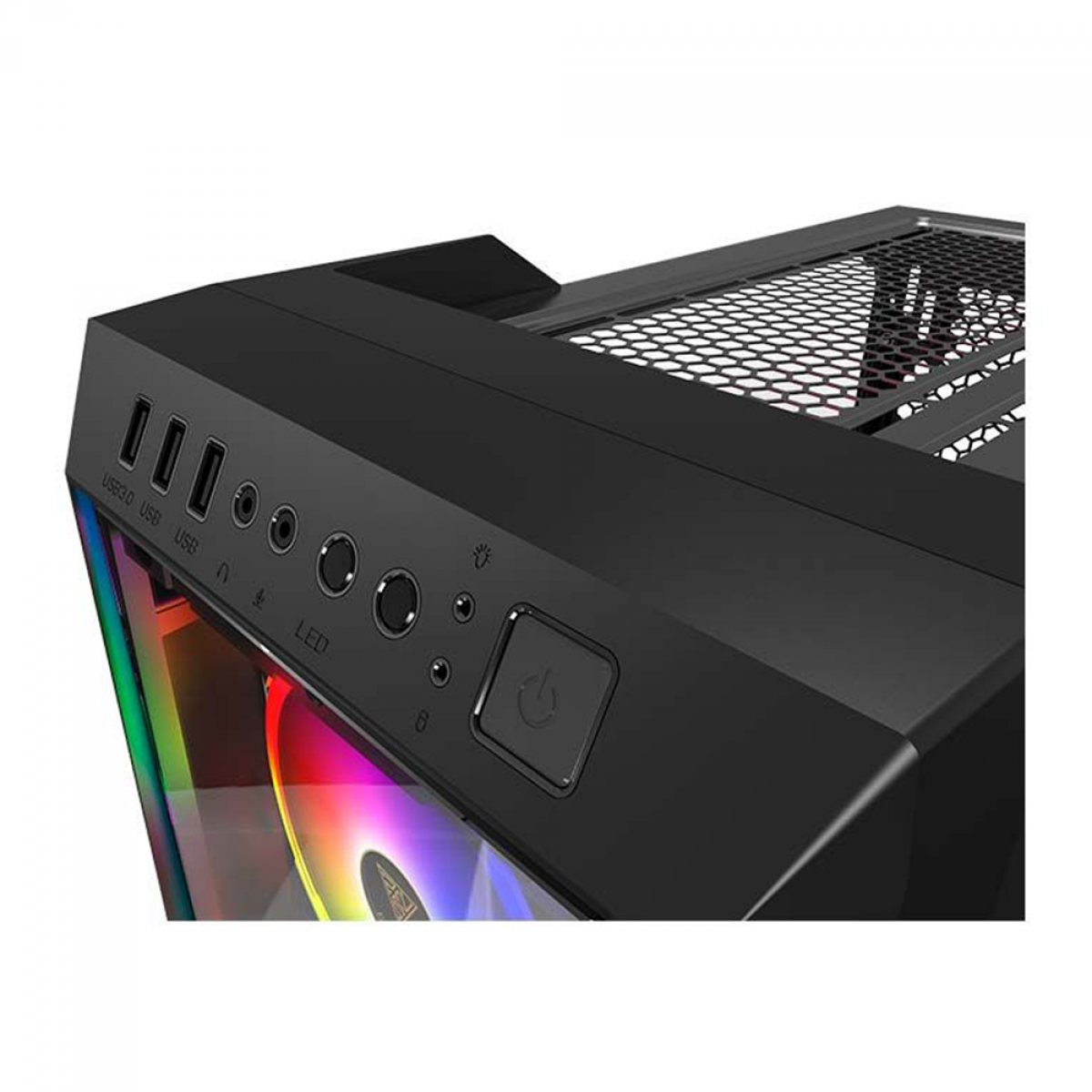 Gabinete Gamer Gamdias Talos M1 Lite, Mid Tower, Vidro Temperado, Black, ATX, Sem Fonte, Sem Fan
