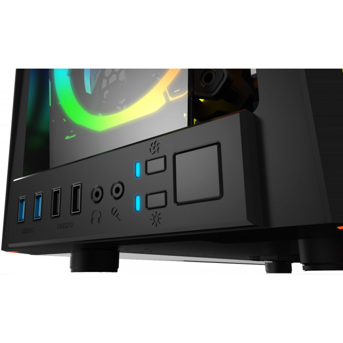 Gabinete Gamer Gamdias, Talos M1B, Mid Tower, Vidro Temperado, Black, Sem Fonte, Sem Fan, Talos-M1B