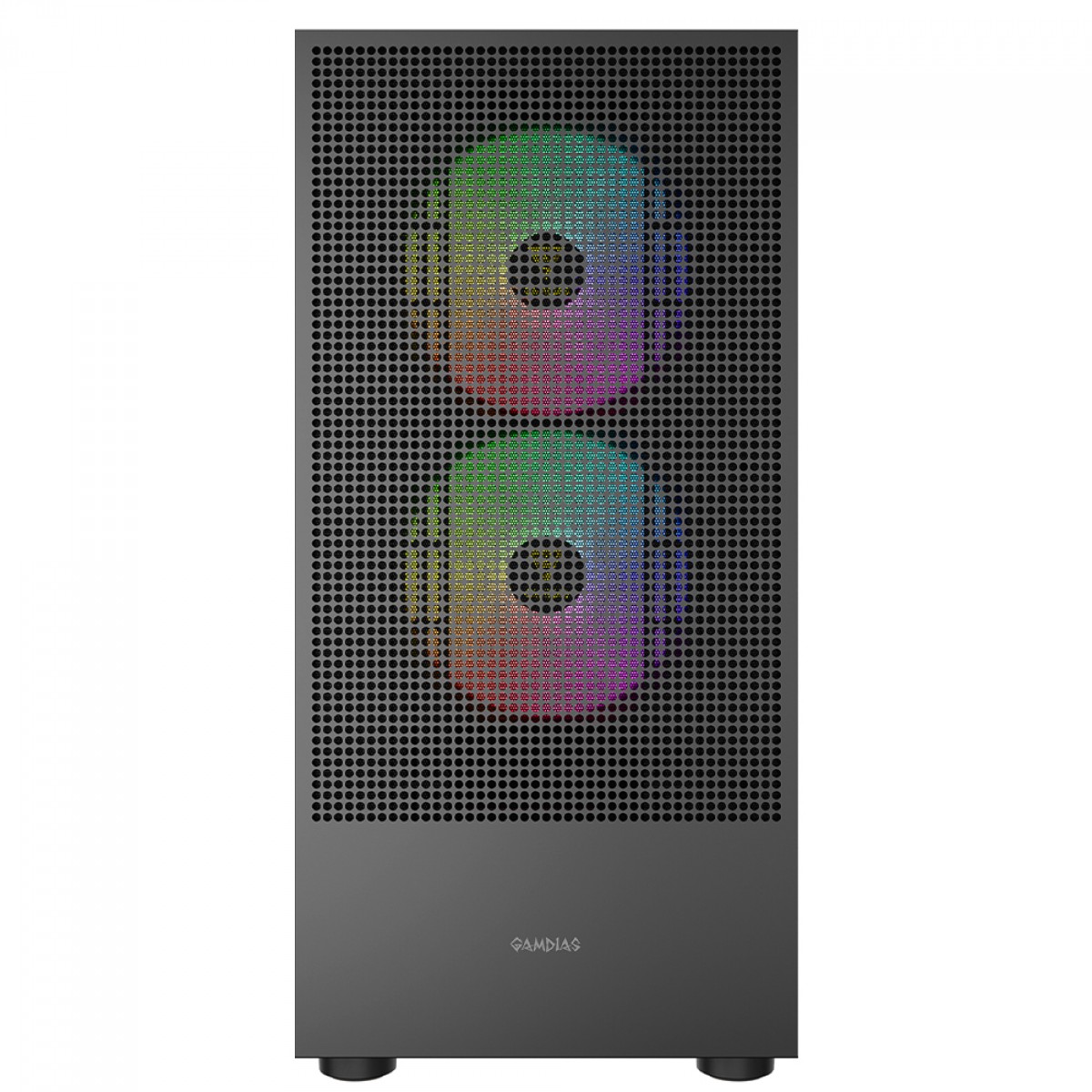 Gabinete Gamer Gamdias Talos M3 Mesh, Vidro Temperado, EATX, Mid Tower, Com 3 Fans ARGB, Sem Fonte, Preto