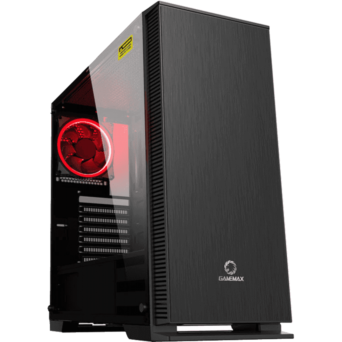 Gabinete Gamer Gamemax Aurora W901, Mid Tower, Com 1 Fans, Vidro Temperado, Black, Sem Fonte