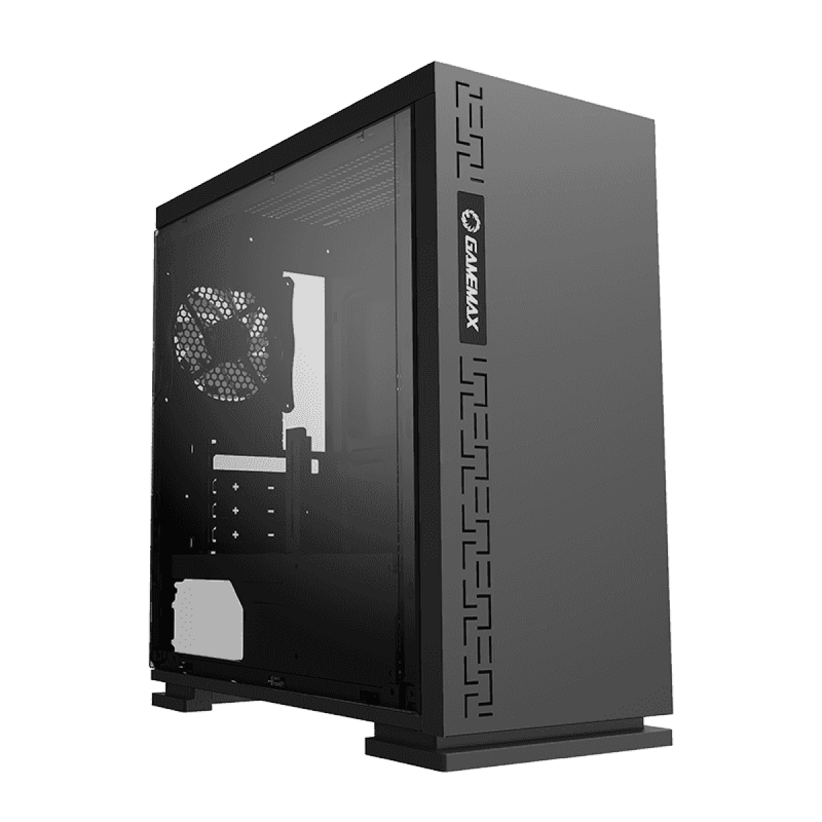 Gabinete Gamer Gamemax Black Expedition, Mid Tower, Black, Sem Fonte, ​​​​​Com 1 Fan Blue, H605