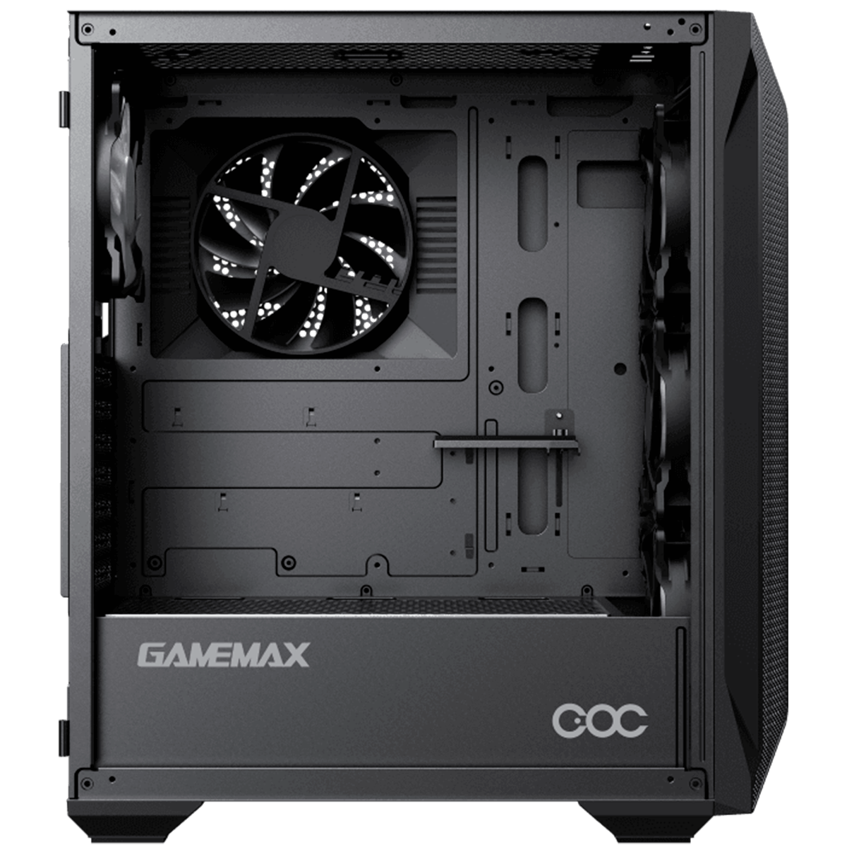 Gabinete Gamer Gamemax Brufen C1 Black, Mid Tower, Com 3 Fans, Vidro Temperado, Sem Fonte