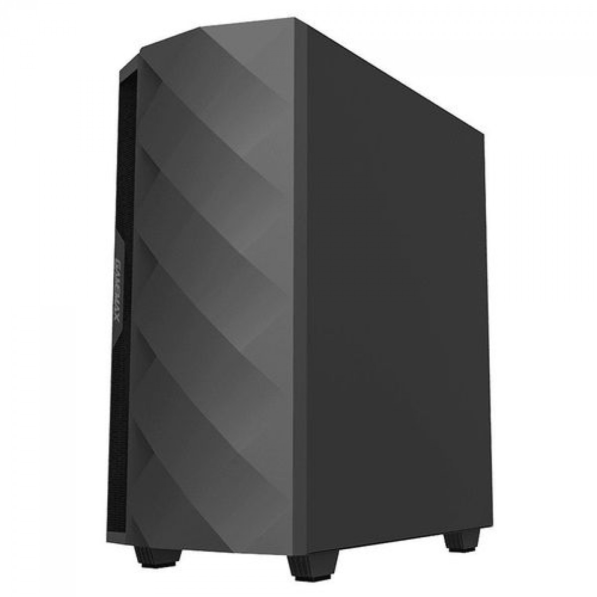 Gabinete Gamer Gamemax Diamond 3601, RGB,  Mid Tower, Com 1 Fan, Vidro Temperado, Black, Sem Fonte, DIAMOND 3601