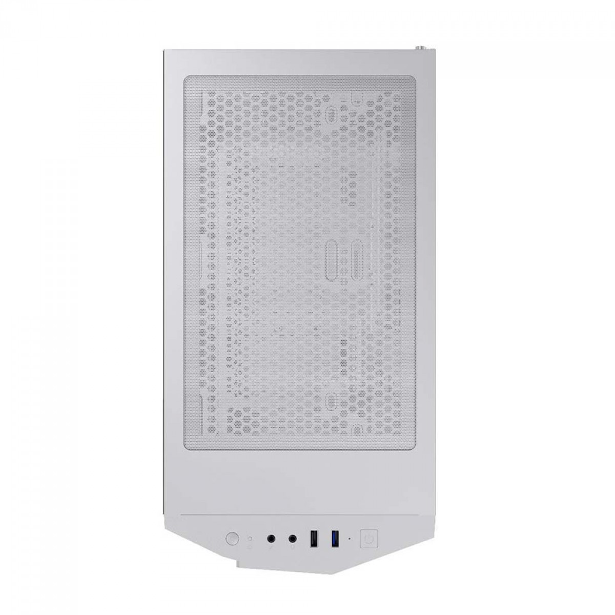 Gabinete Gamer Gamemax Diamond 3601-W, RGB,  Mid Tower, Vidro Temperado, Branco, S-Fonte, Com 1 Fan