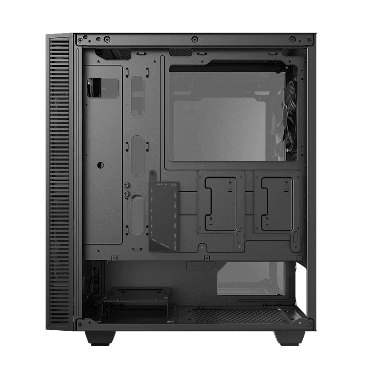 Gabinete Gamer Gamemax Draco XD, Mid Tower, Vidro Temperado, RGB, Black, ATX, Sem Fonte, Com 3 Fans, 3603