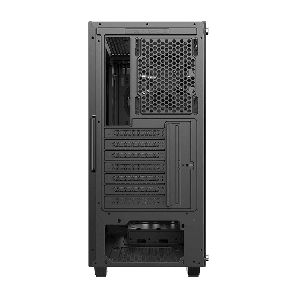 Gabinete Gamer Gamemax Draco XD, Mid Tower, Vidro Temperado, RGB, Black, ATX, Sem Fonte, Com 3 Fans, 3603
