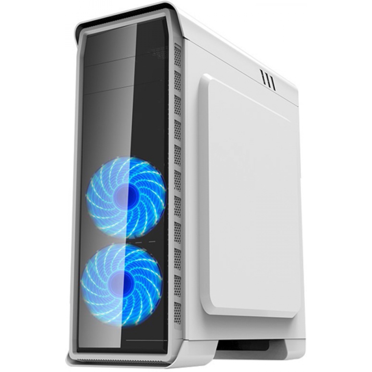 Gabinete Gamer Gamemax Elysium G503X, Mid Tower, Com 3 Fans, White, Sem Fonte