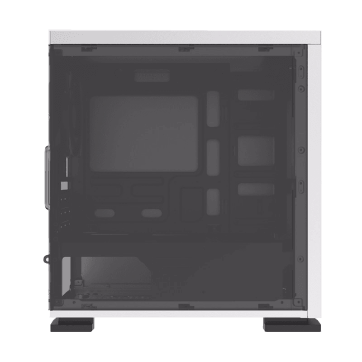 Gabinete Gamer Gamemax Expedition, Mid Tower, Com 1 Fan, mATX, Painel Lateral, White, Sem Fonte