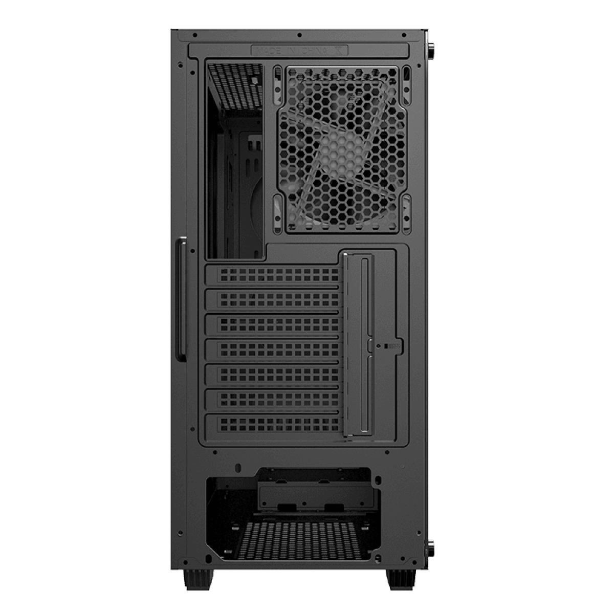 Gabinete Gamer Gamemax Fortress TG, Mid Tower, Vidro Temperado, Black, ATX, Sem Fonte, Com 2 Fans, MFG.A362