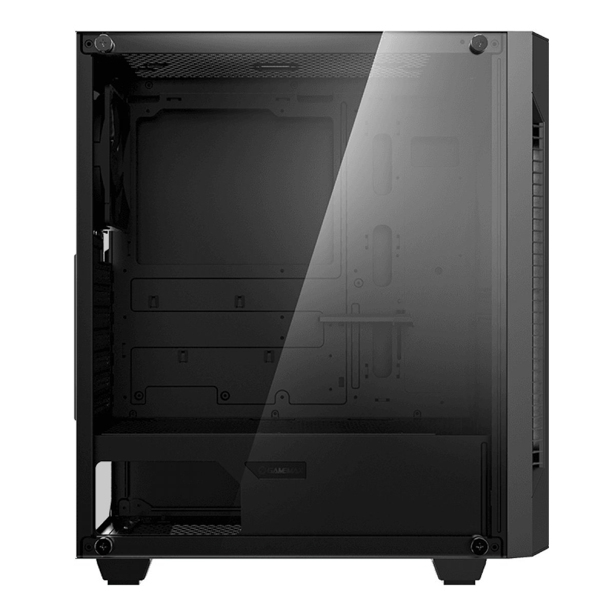 Gabinete Gamer Gamemax Fortress TG, Mid Tower, Vidro Temperado, Black, ATX, Sem Fonte, Com 2 Fans, MFG.A362