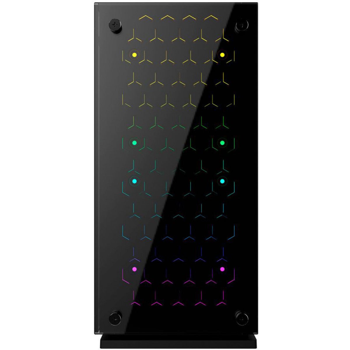 Gabinete Gamer Gamemax H605-TB, Mid Tower, Com 3 Fans RGB, Black, Sem Fonte