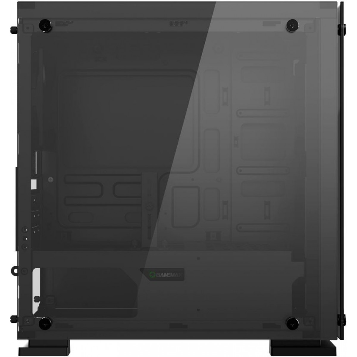 Gabinete Gamer Gamemax H605-TB, Mid Tower, Com 3 Fans RGB, Black, Sem Fonte