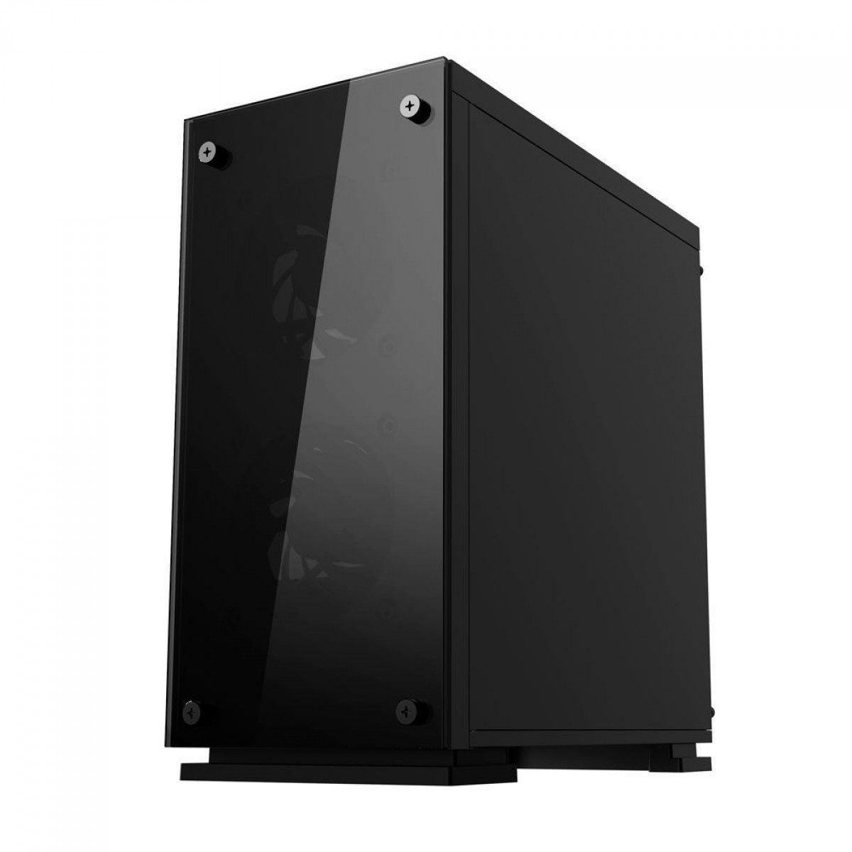 Gabinete Gamer Gamemax Hero, Mid Tower, Vidro temperado, Black, Sem Fonte, ​​​​​​​Com 3 Fans White