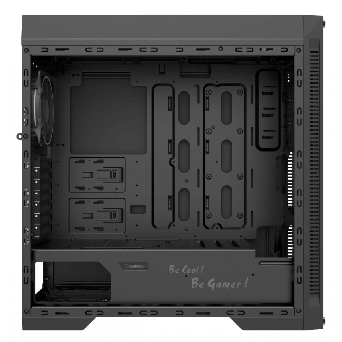 Gabinete Gamer GameMax Infinit Abyss M908-TR ARGB, Mid Tower, Com 1 Fan, Vidro Temperado, Black, Sem Fonte