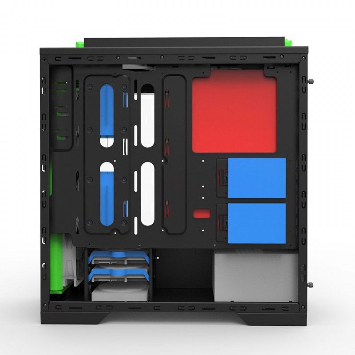 Gabinete Gamer GameMax Infinit M908 GGM RGB, Mid Tower, Com 3 Fans, Lateral Acrílico, Black, Sem Fonte