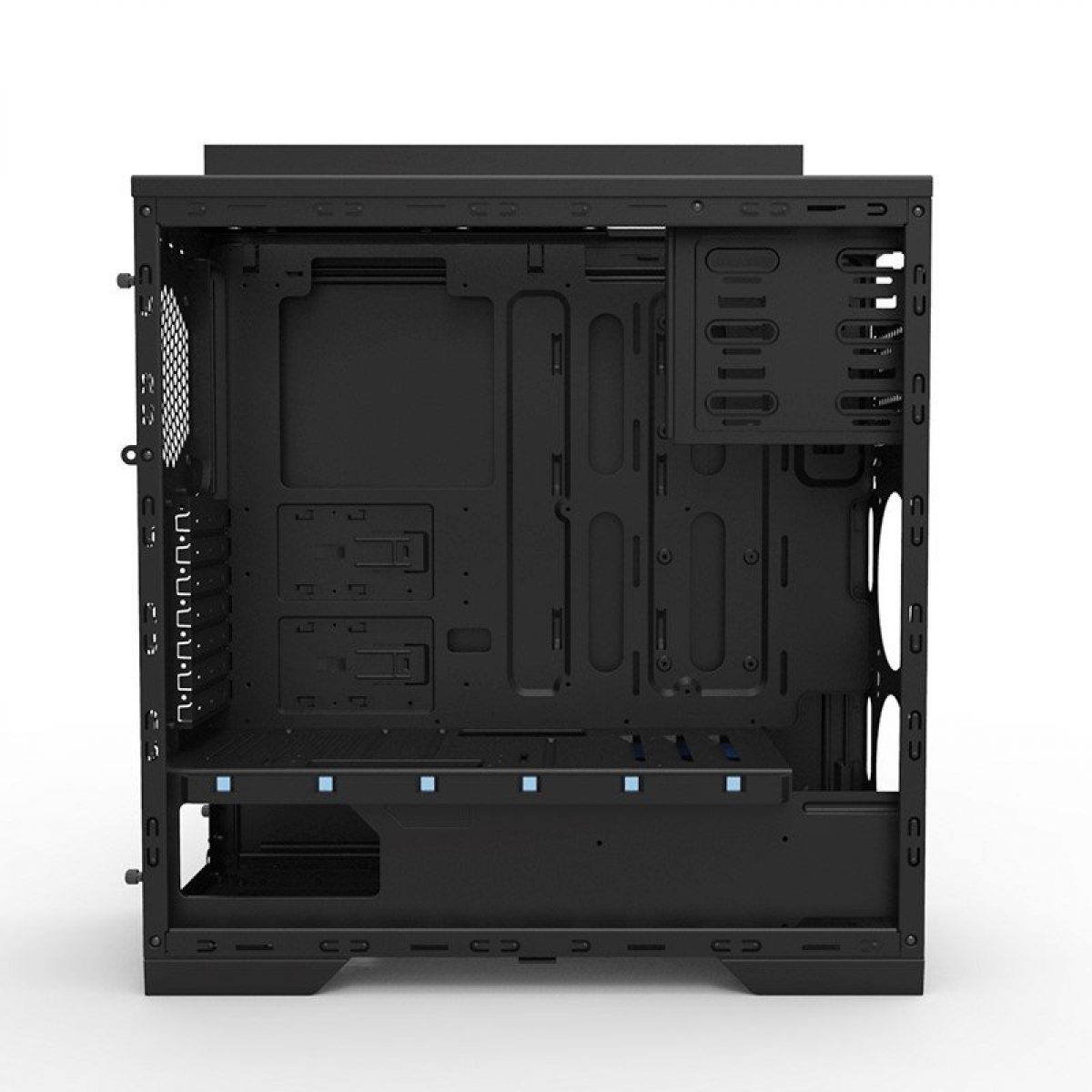 Gabinete Gamer GameMax Infinit M908 GGM RGB, Mid Tower, Com 3 Fans, Lateral Acrílico, Black, Sem Fonte