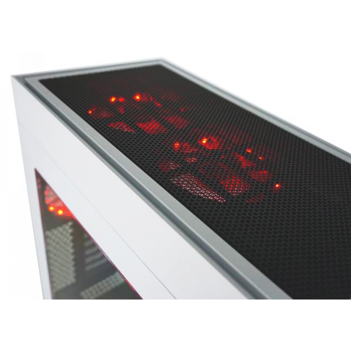 Gabinete Gamer GameMax Infinit M908 RGB, Mid Tower, Com 3 Fans, Lateral em Acrílico, White, Sem Fonte