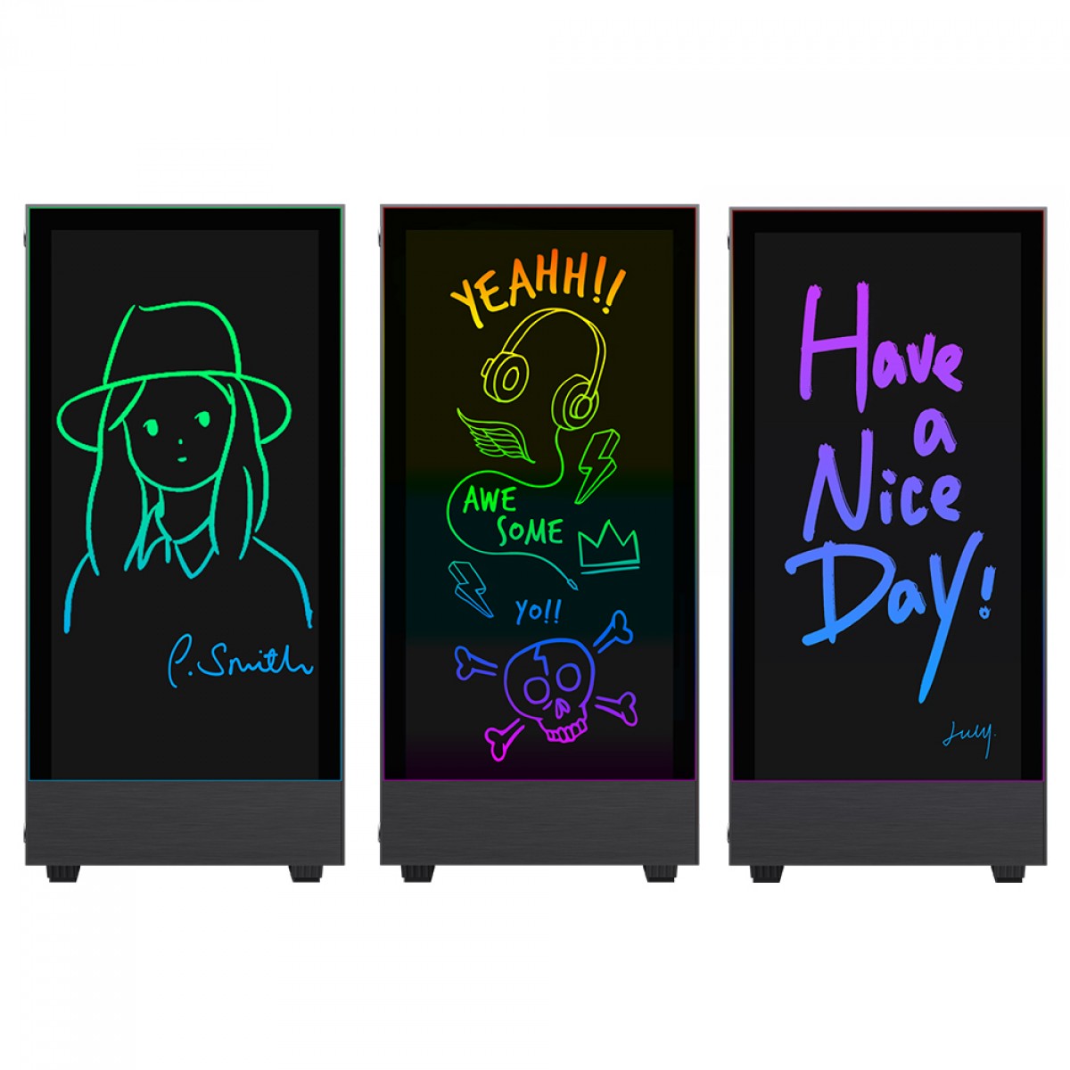 Gabinete Gamer Gamemax Kreator, Mid Tower, Vidro Temprado, ARGB, ATX, Black, Sem Fonte, Sem Fan