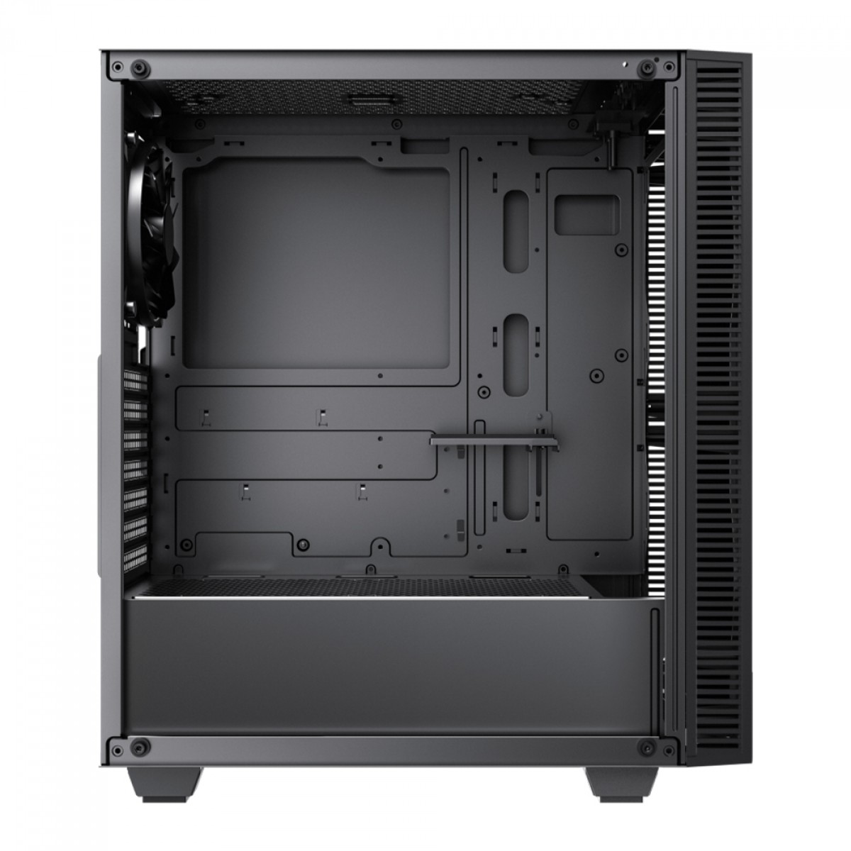 Gabinete Gamer Gamemax Kreator, Mid Tower, Vidro Temprado, ARGB, ATX, Black, Sem Fonte, Sem Fan