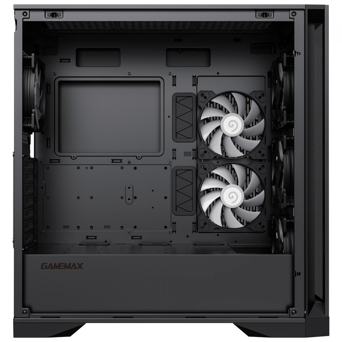 Gabinete Gamer Gamemax Leader BK, Full Tower, Vidro Temperado, E-ATX, Sem Fonte, Sem Fans, Preto