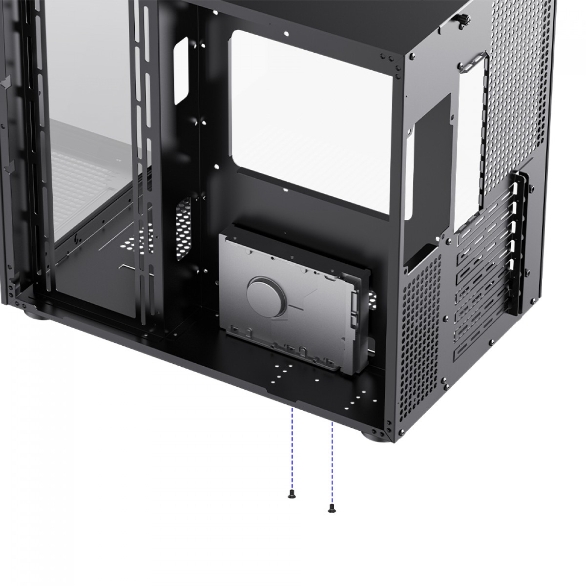 Gabinete Gamer Gamemax Lucent Black, Mid Tower, ATX, Vidro Temperado, Preto, Sem Fans