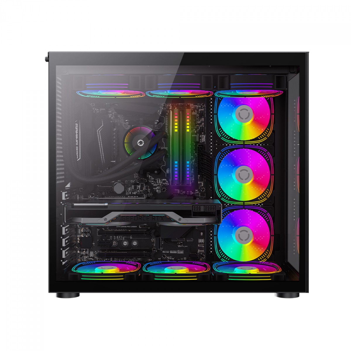 Gabinete Gamer Gamemax Lucent Black, Mid Tower, ATX, Vidro Temperado, Preto, Sem Fans