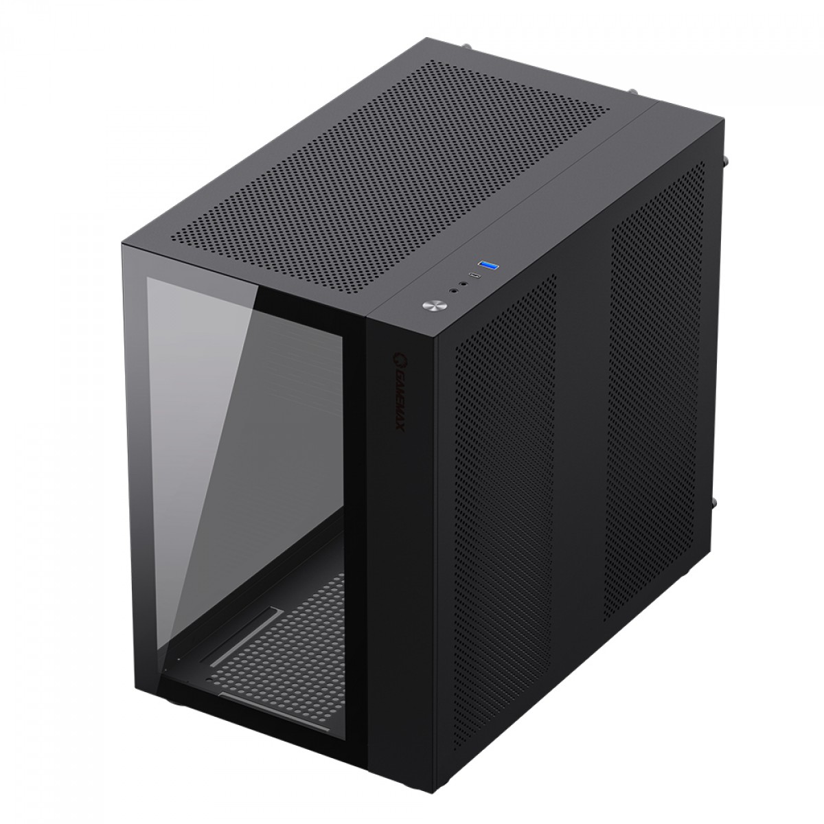 Gabinete Gamer Gamemax Lucent Black, Mid Tower, ATX, Vidro Temperado, Preto, Sem Fans