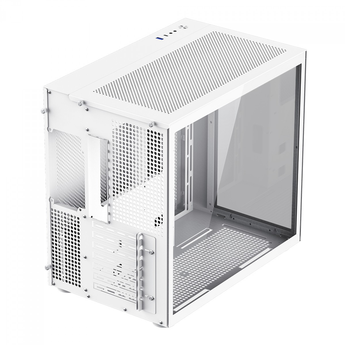 Gabinete Gamer Gamemax Lucent White, Mid Tower, ATX, Vidro Temperado, Branco, Sem Fans